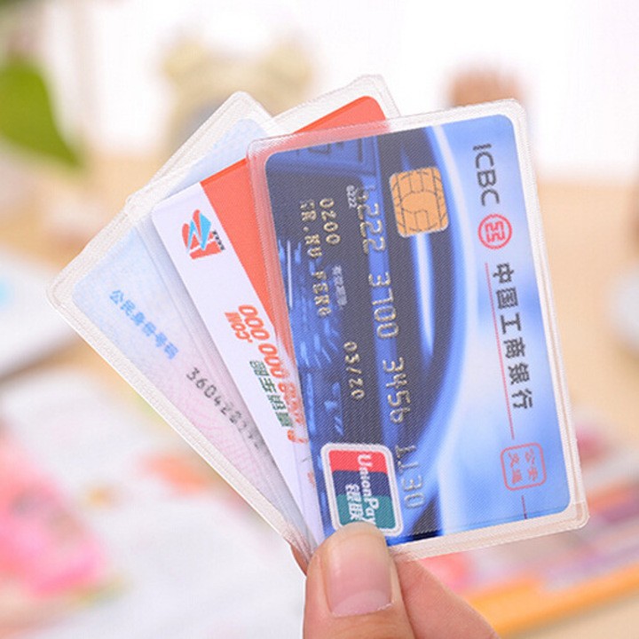 [Freeship đơn 99k] Combo 4 Túi đựng vỏ bọc thẻ ATM Bằng lái
