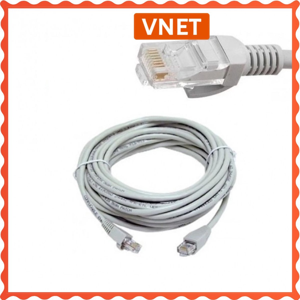 Dây mạng bấm sẵn 2 đầu 10M- 15M- 20M- 25M- 30M Cao Cấp Nhiều Màu VNET