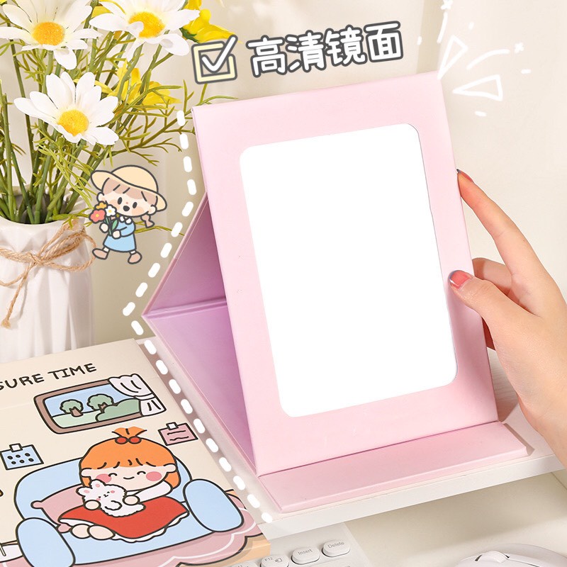 Gương Gấp Để Bàn Trang Điểm Mang Đi 21x20x15