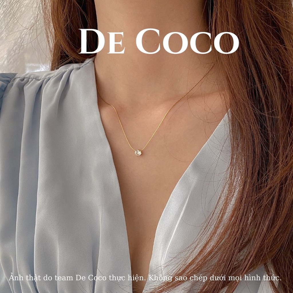 [KHÔNG ĐEN GỈ] Vòng cổ titan basic Saphire De Coco decoco.accessories