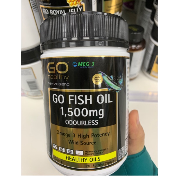 Viên dầu cá Go Healthy 1500mg 210v