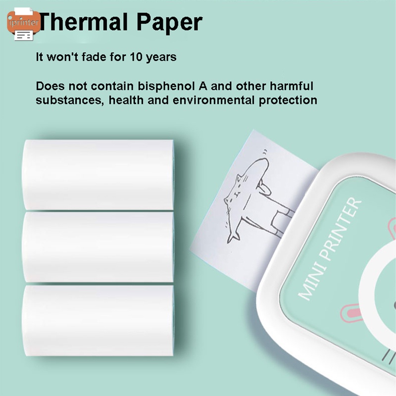 ✨Kho Sẵn Sàng✨Máy In Nhãn Mini Bỏ Túi In Hình Chú Mèo Dễ Thương