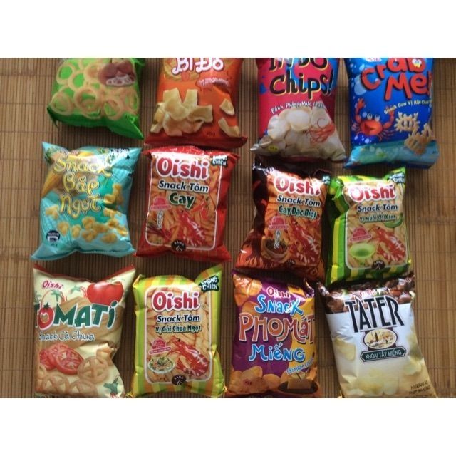 Combo 10 gói bim bim trộn các màu