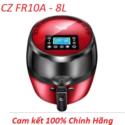 [Mã 273ELHA100K0 hoàn 7% đơn 500K] Nồi chiên không dầu Canzy CZ FR10A Hàng Chính Hãng, Dung tích 8L