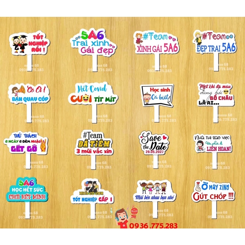 Hashtag HỌP LỚP - Miễn phí thiết kế theo yêu cầu