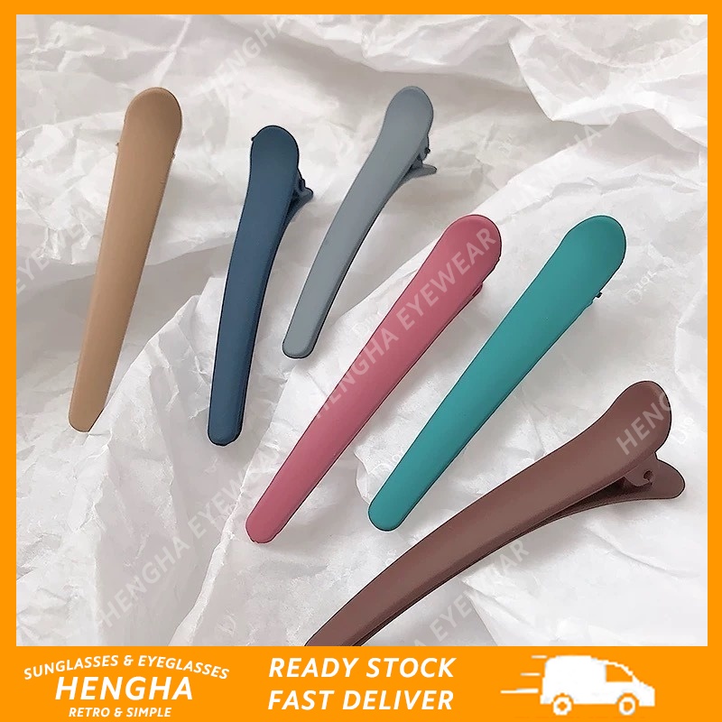 Kẹp tóc mỏ vịt bằng acrylic màu sắc ngọt ngào xinh xắn