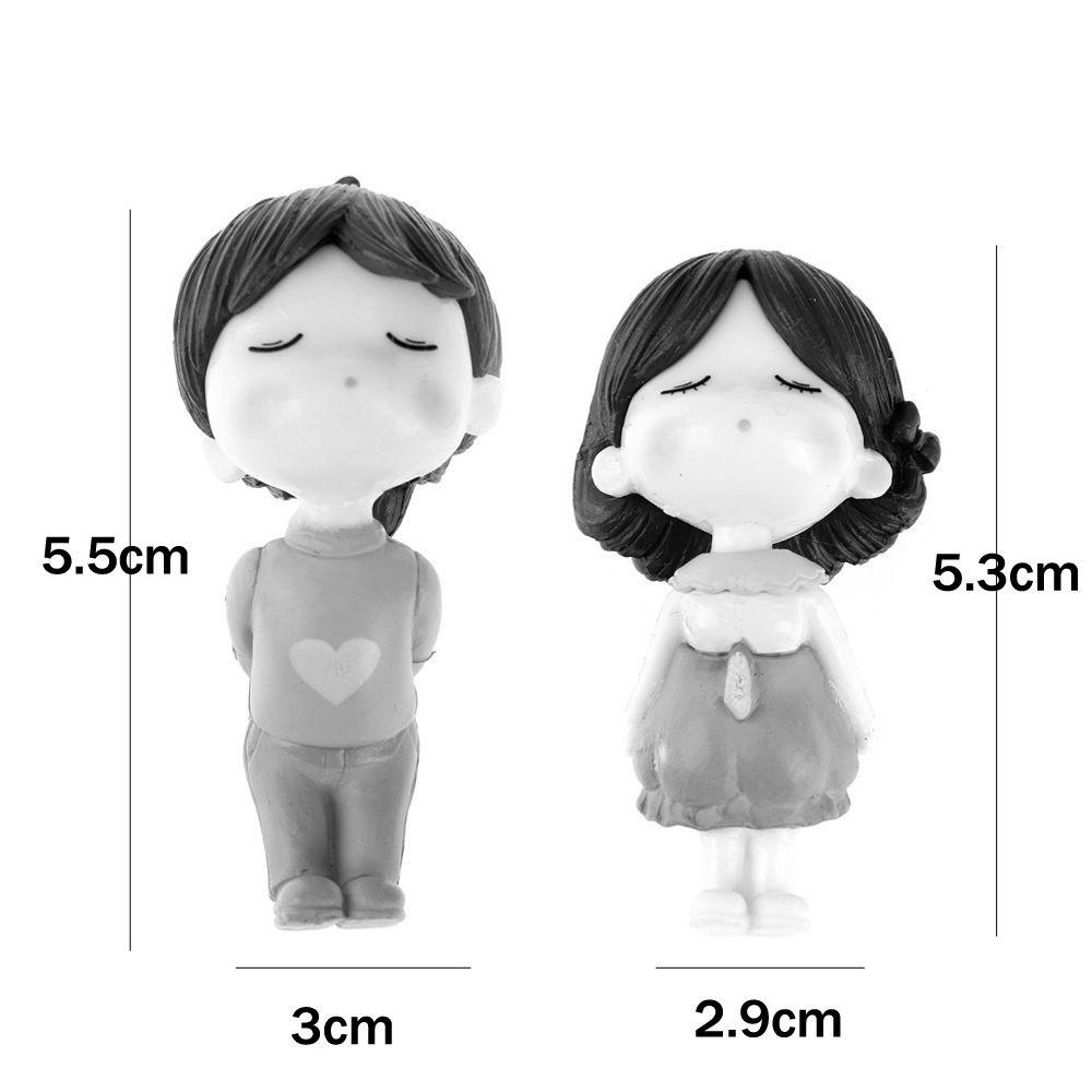 YIYU Mô Hình Cặp Đôi Xinh Xắn Dùng Để Trang Trí Tiểu Cảnh