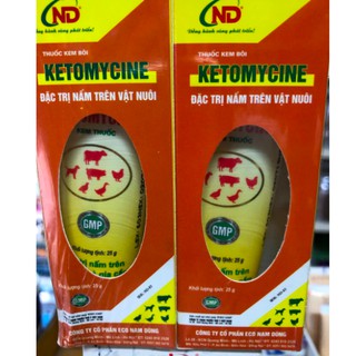 kem bôi Ketomycine nấm cho chó mèo, thuốc chữa nấm