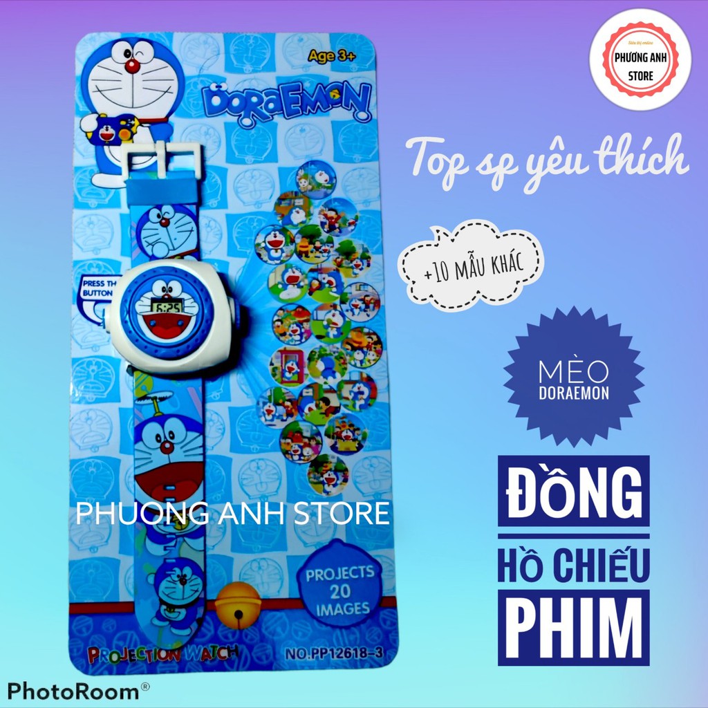 Đồng hồ đồ chơi thông minh trẻ em có đèn chiếu phim, led chống nước, thể thao giá rẻ cho bé trai, gái 3,4,5,6 tuổi