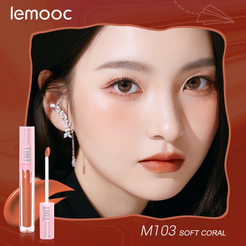 Son Môi Dạng Lỏng Mềm Mịn Không Thấm Nước Lâu Trôi Lemoc