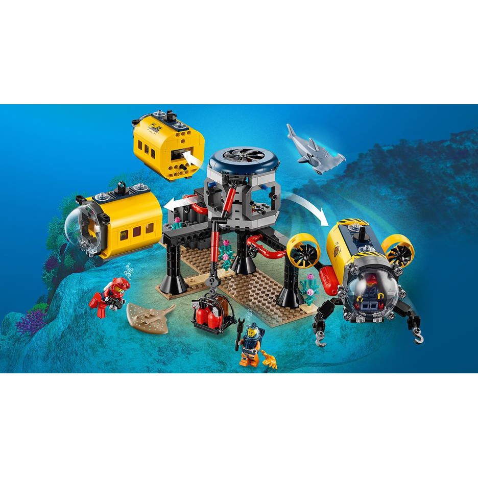 LEGO CITY CHÍNH HÃNG - TRẠM THĂM DÒ DƯỚI ĐẠI DƯƠNG SÂU THẲM - MÃ SP 60265