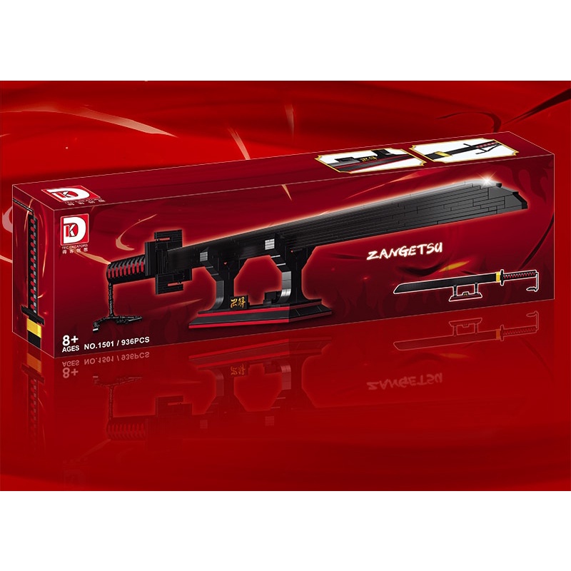 Đồ chơi xếp hình lắp ráp mô hình One Piece Demon Slayer Katana Ninja Sword Weapon Toy DK1501 1502 1503 1505 1506 1507