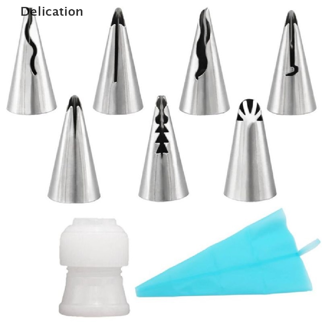Bộ 9 Đuôi Bắt Bông Kem Trang Trí Bánh Cưới Tiện Dụng
