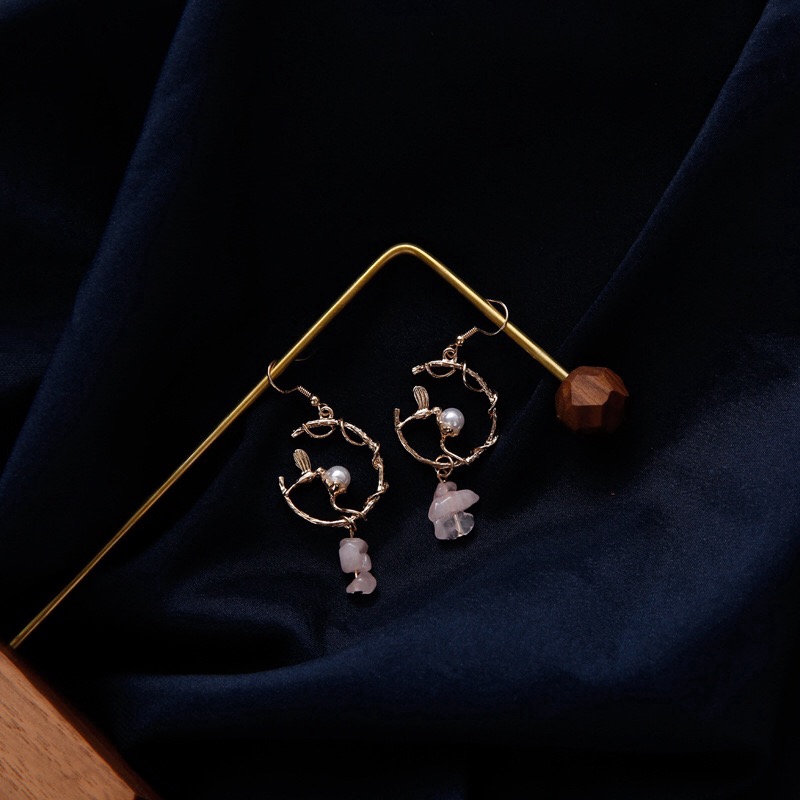 Khuyên tai kiểu dáng thanh lịch phong cách Hàn Quốc cho nữ