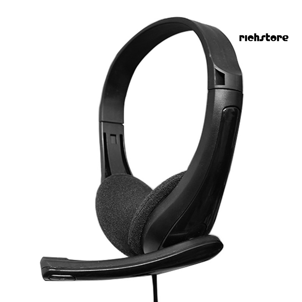 EJ_3.5mm Wired Stereo Gaming Headset Noise Canceling Lightweight Headphone with Mic