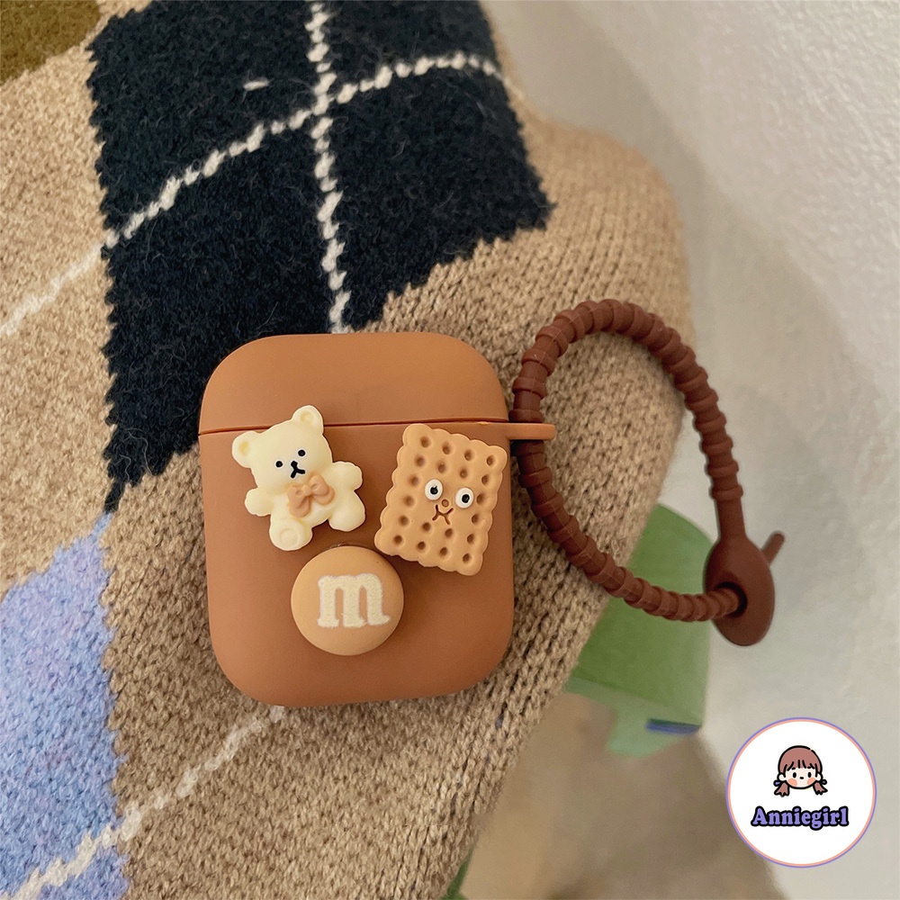 Vỏ bảo vệ hộp sạc tai nghe Airpods 1/2/pro Bluetooth không dây bằng silicon mềm hình gấu đồ chơi dễ thương | BigBuy360 - bigbuy360.vn