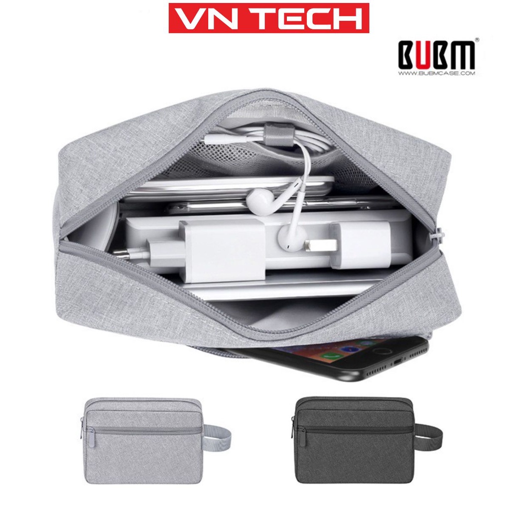Túi đựng phụ kiện BUBM cho điện thoại, laptop, ipad dây cáp sạc, tai nghe, máy tính bảng, phụ kiện.