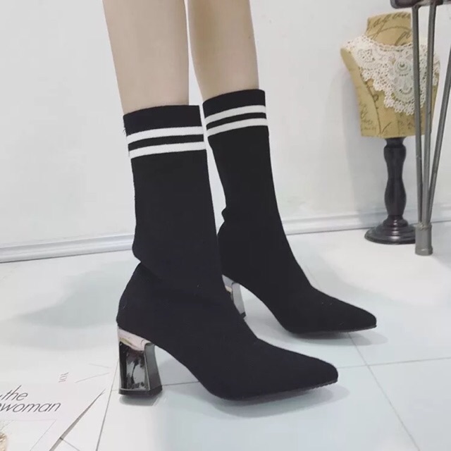 Bốt len vạch trắng cao cấp (ảnh thật 100%)