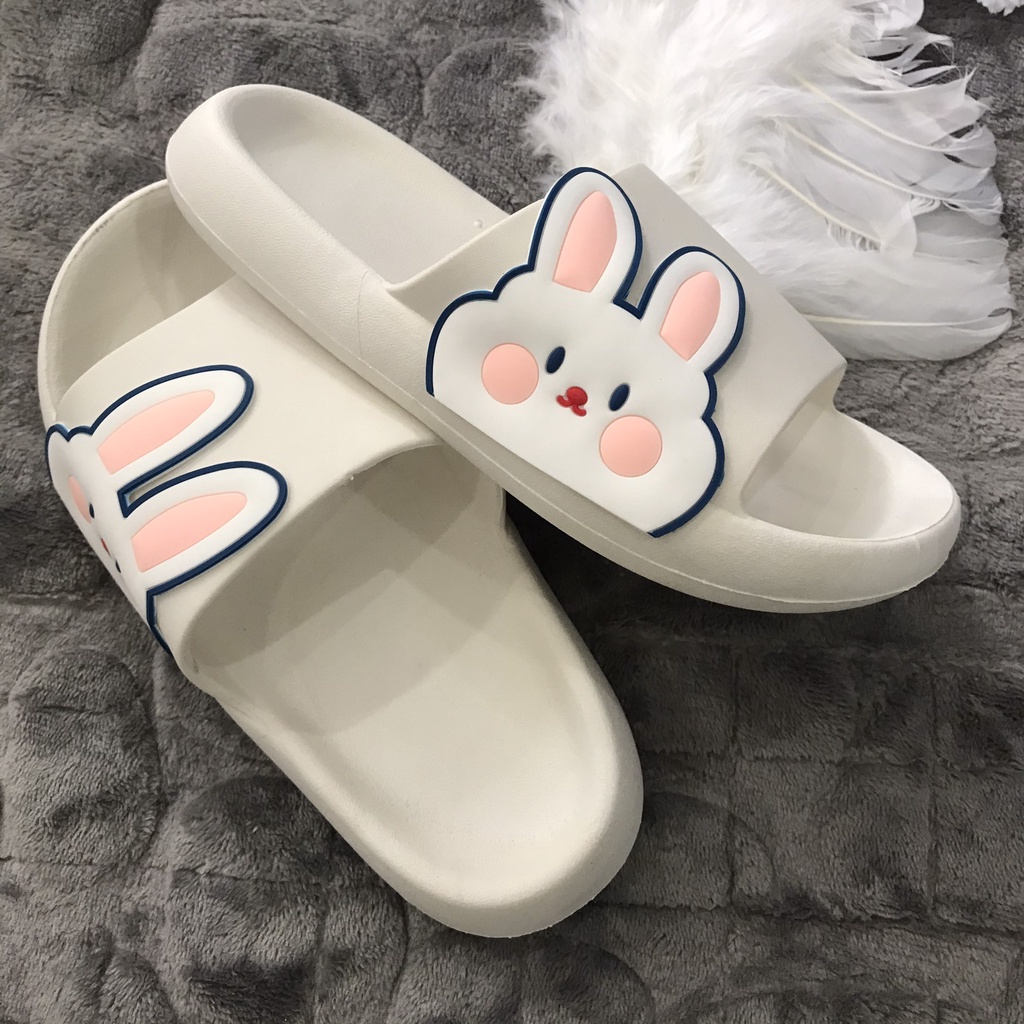 JY373-C3 THỎ TO DỨNG Dép đế mềm văn phòng cho nữ  dễ thương, đội nhóm thời trang biển dạo phố cực xinh