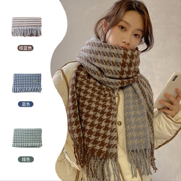 [CAO CẤP] Khăn Choàng Cổ Len Thời Trang Cao Cấp ,Giữ Ấm Mùa Đông Dày Dặn - 62x205cm - KQCN863
