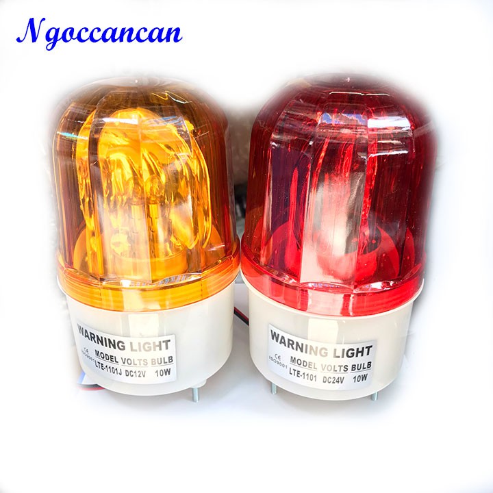 Đèn Xoay 360 độ Cảnh Báo Công Trình 12v, 24v, 220v