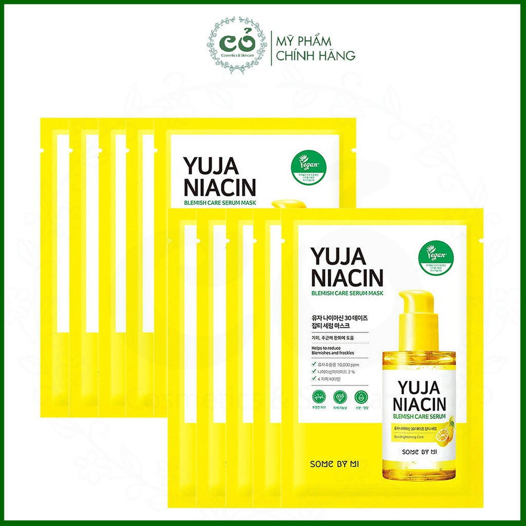 Mặt Nạ Giấy Some By Mi Yuja Niacin Blemish Care Serum Mask 25g