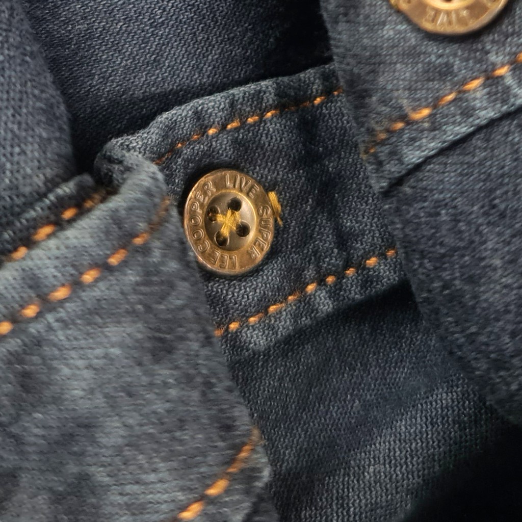 áo jean nam dài tay cao cấp vải cotton dày đẹp hàng chuẩn size vải đẹp | BigBuy360 - bigbuy360.vn