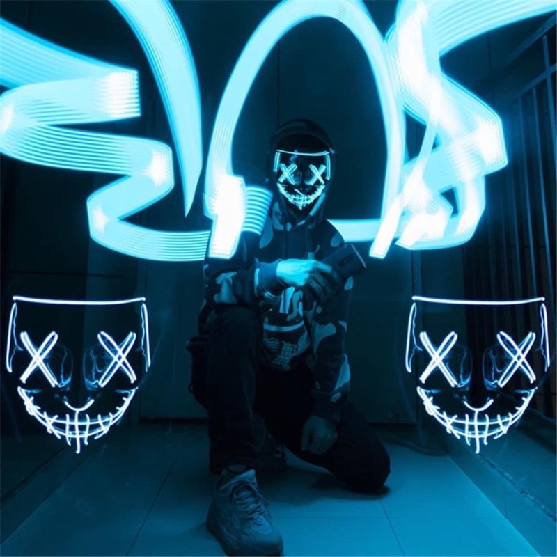 Đồ Chơi Cho Bé, Mặt Nạ Halowen Phát Sáng Có Đèn Led Nhiều Màu, Đồ Chơi Trẻ Em WinRio.Store