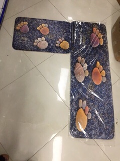 Sét 2 thảm nhà bếp nhung mịn