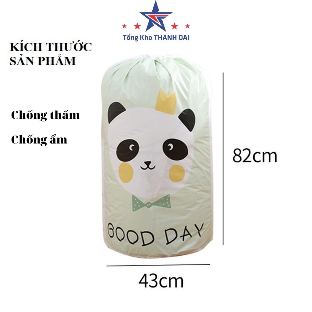 Túi vải đựng chăn màn quần áo vải dù chống thấm cỡ lớn - túi đựng đồ dây rút tiện dụng