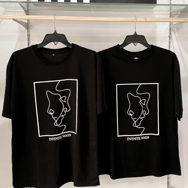 Áo Thun Tay Lỡ Unisex INFINITI màu ĐEN  Form Nam Nữ Unisex - Kiểu áo phông cổ tròn form rộng