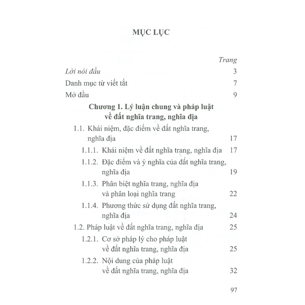 Sách - Pháp Luật Về Đất Nghĩa Trang, Nghĩa Địa Và Thực Tiễn Thi Hành (Sách Chuyên Khảo)