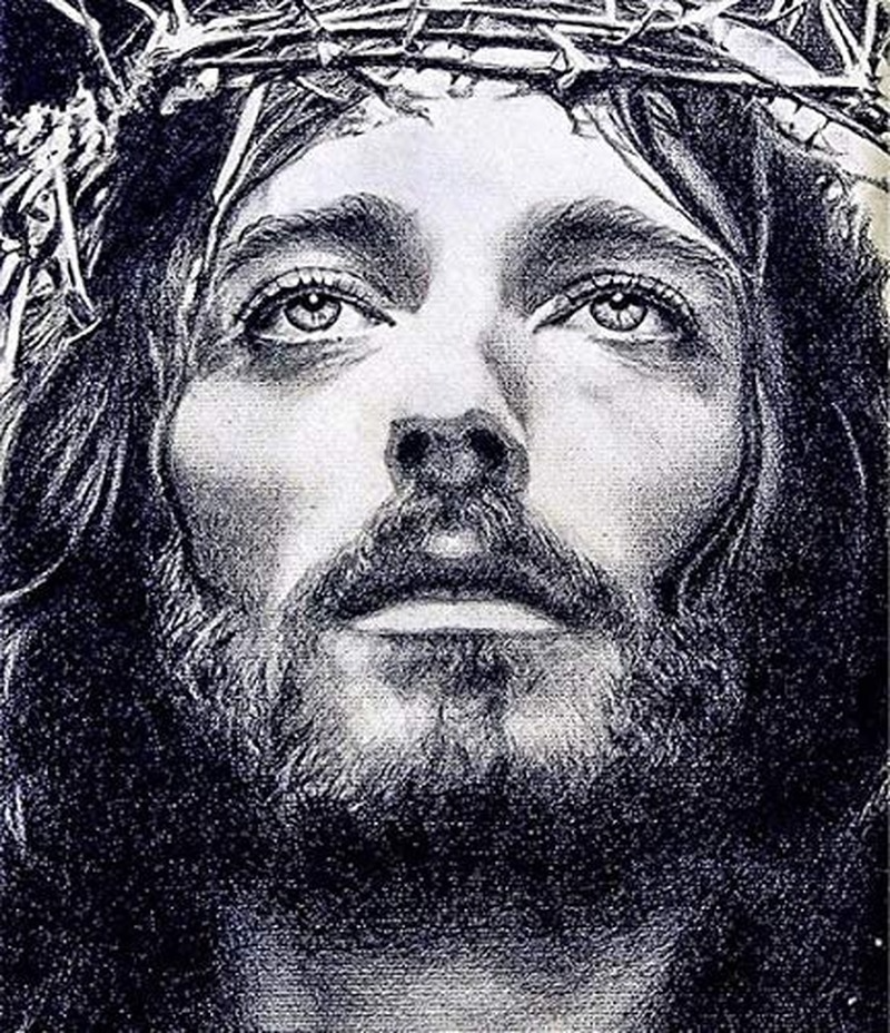 Bộ tranh đính đá tự làm hình chúa Jesus 30x40cm