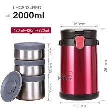 Bộ hộp cơm giữ nhiệt Lock&Lock LHC8034 loại lớn đa năng kèm túi giữ nhiệt | BigBuy360 - bigbuy360.vn