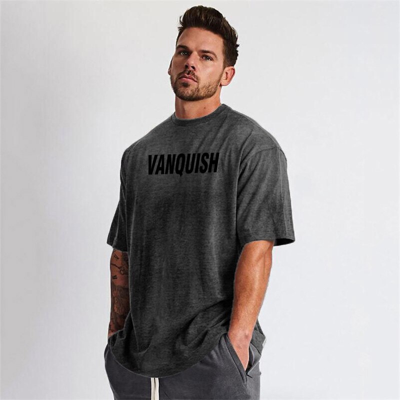 Áo thun thể thao tay ngắn phong cách thời trang dành cho nam tập thể hình