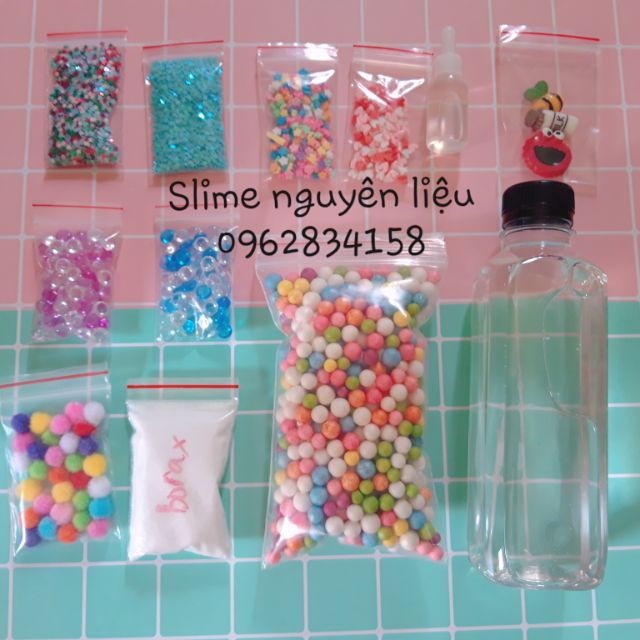 [RẺ NHẤT ] Bộ kit làm slime 🔸️FREESHIP🔸️nguyên liệu làm slime trong 14 món, 19 món