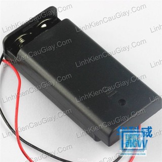 Hộp đế 2 pin AA có nắp và công tắc