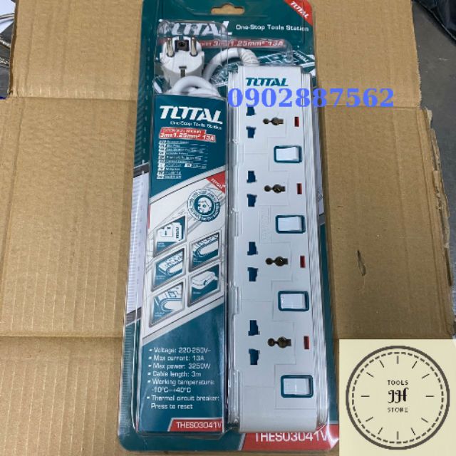 Ổ CẤM ĐIỆN 3 CHẤU CÓ ĐÈN BÁO TOTAL THES03041V