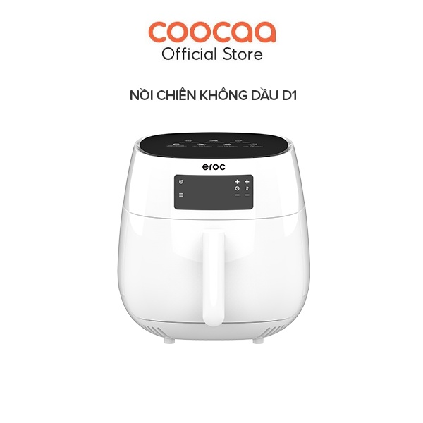 Nồi Chiên Không Dầu Eroc V-D1 Chống Dính 5.5L Thép Không Gỉ, Màn Hình Cảm Ứng Chạm