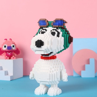 Bộ đồ chơi lắp ráp lego hình chú chó Snoopy / nhân vật hoạt hình độc đáo dễ thương dành cho các bé