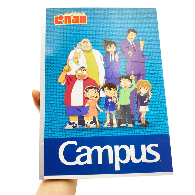 Bộ 5  Vở A4 200 Trang Campus Conan Group - Kẻ Ngang Có Chấm - NB-A4CN200 - Mẫu 2 - Xanh Dương - KOKUYO