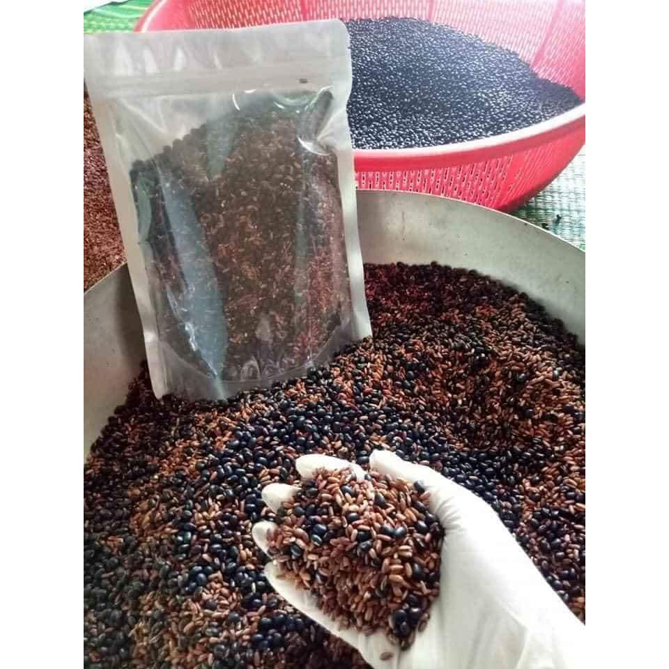Gạo lứt đỏ đã rang sẵn, đậu đen xanh lòng đã rang sẵn gói 500g | BigBuy360 - bigbuy360.vn