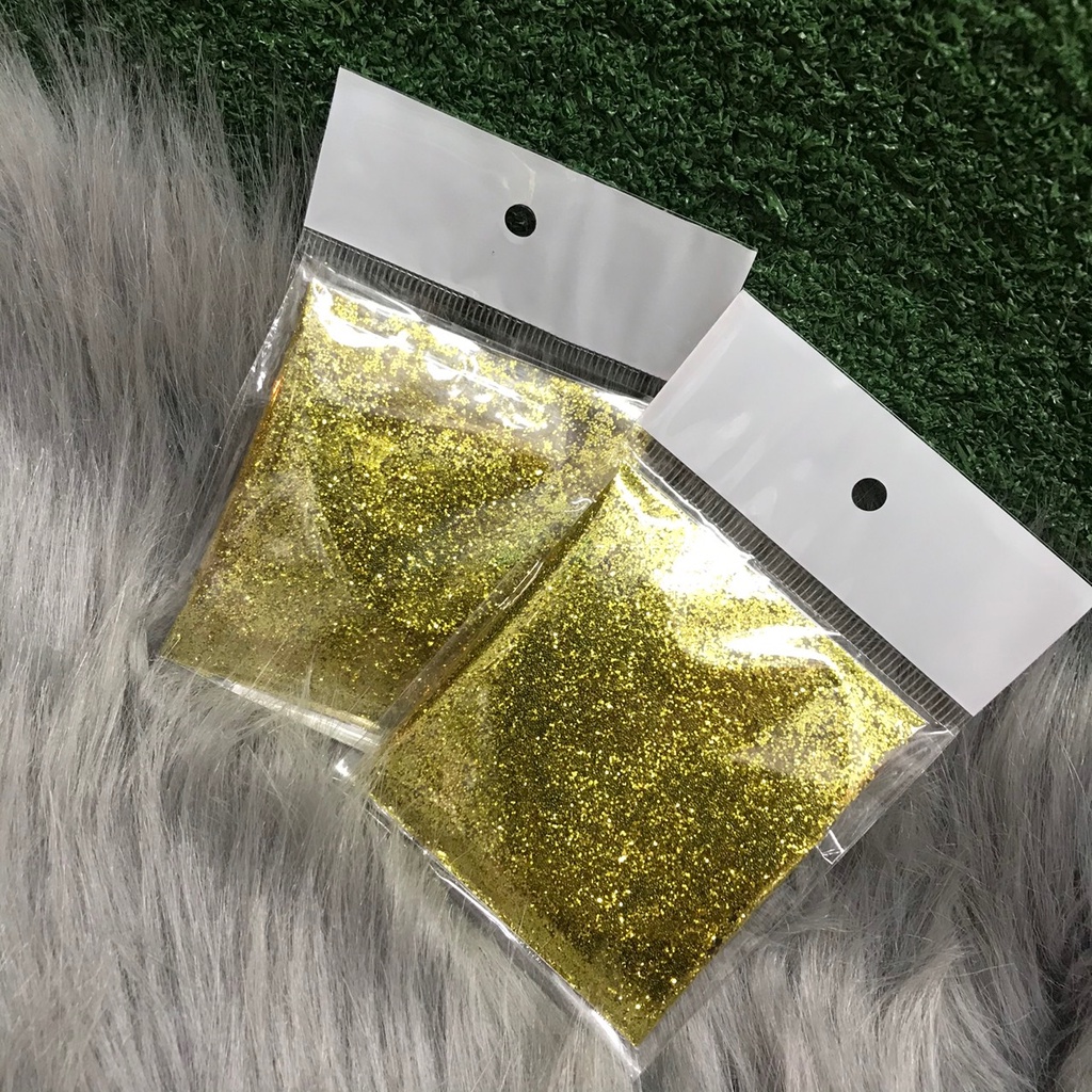 Nhũ kim tuyến bỏ bóng trong suốt túi 20g loại nhuyễn