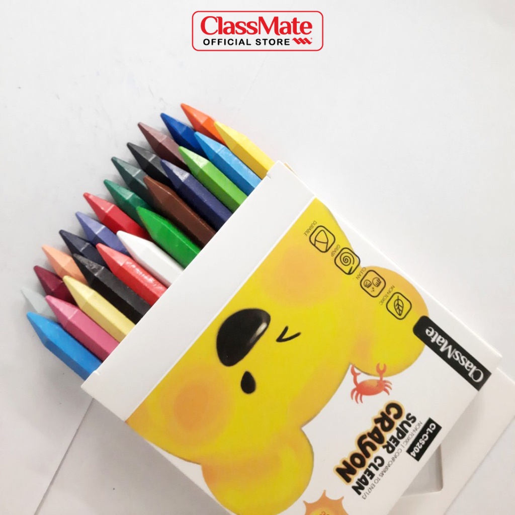 Sáp màu siêu sạch Hải Hà classmate CL-CS201/CS202/CS203/CS204 tập tô an toàn cho bé