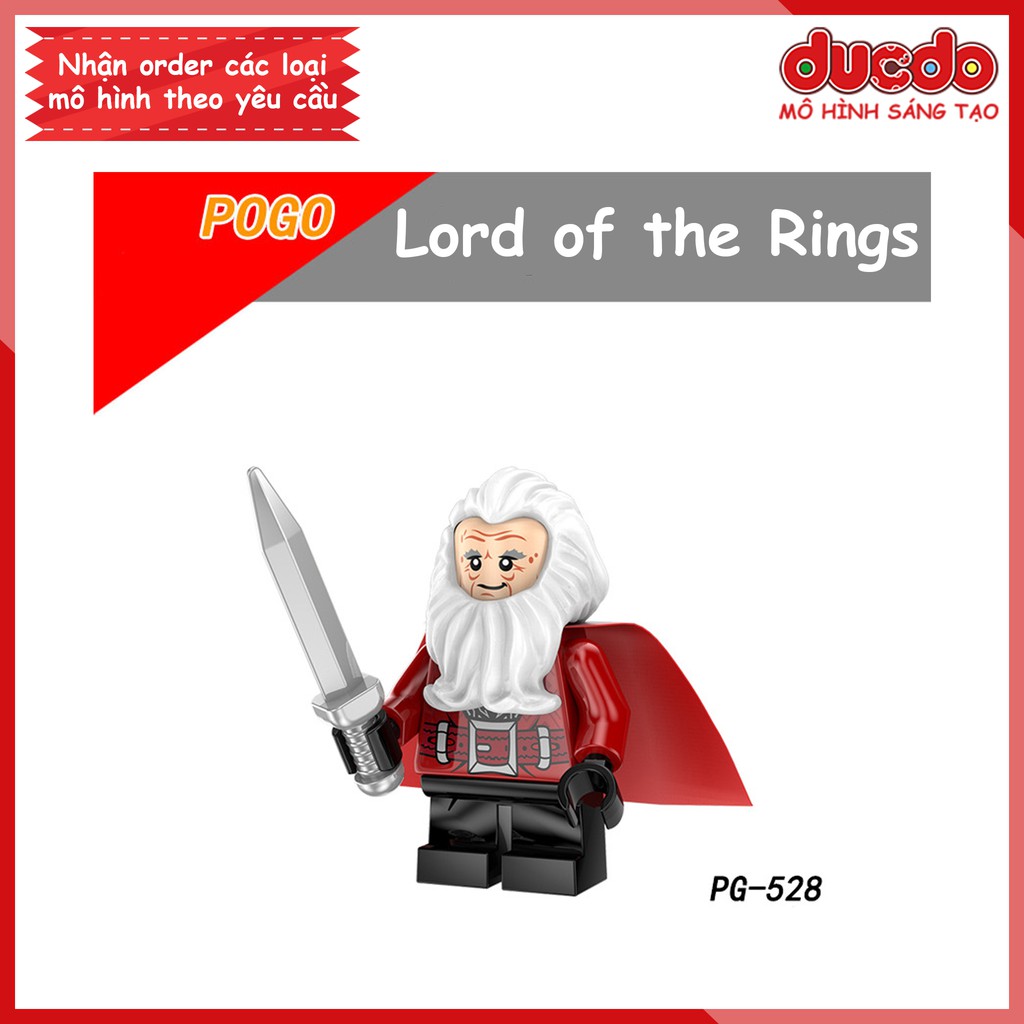 Minifigures nhân vật phim Chúa Tể Những Chiếc Nhẫn tuyệt đẹp - Đồ chơi Lắp ghép Xếp hình Mô hình Mini POGO PG 8150
