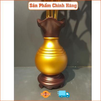 Hoa Sen đồng thờ. Và lọ hoa sen. Chất liệu ĐỒNG ĐÀI LOAN, Nhập khẩu từ Đài Loan, Đồ thờ cúng bằng đồng