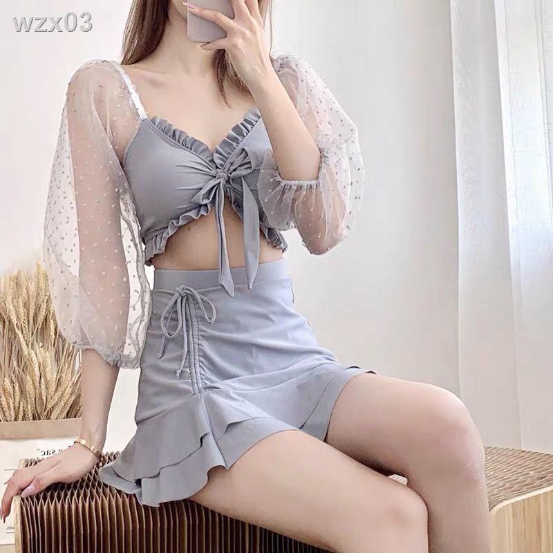 Áo tắm suối nước nóng mới 2020 nữ váy dài hai mảnh sexy kiểu bikini phù hợp cho học sinh che bụng và gầy | BigBuy360 - bigbuy360.vn