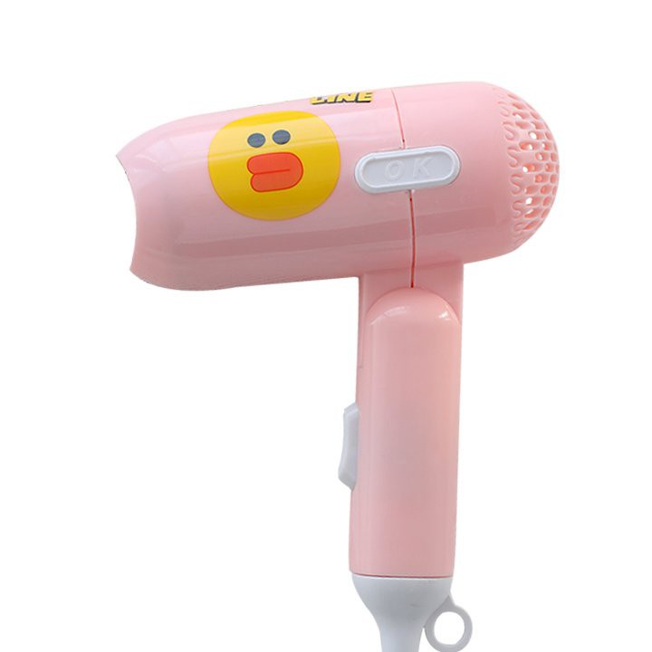 Máy sấy tóc mini gấp gọn hình thú đáng yêu, công suất 450W, máy sấy tạo kiểu tóc nhỏ gọn tiện lợi..
