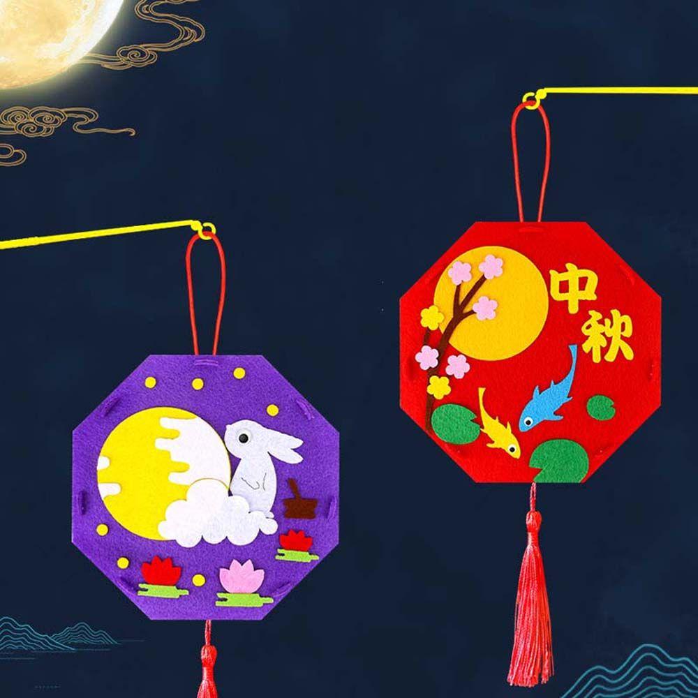 YIYU Lồng Đèn Giấy Hình Thỏ Dễ Thương Phong Cách Trung Hoa