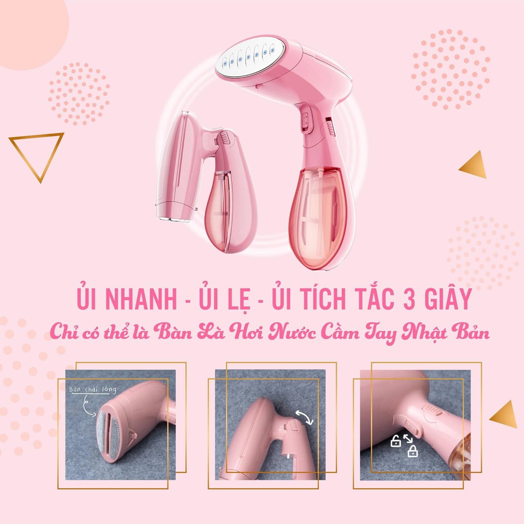 [RẺ VÔ ĐỊCH] BÀN LÀ HƠI NƯỚC CẦM TAY CAO CẤP ỦI ĐỒ SIÊU THẲNG CÓ THỂ GẤP GỌN - ỦI THẲNG MỌI LOẠI VẢI